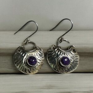 Sterling Silver Phosphosiderite Drop Earrings